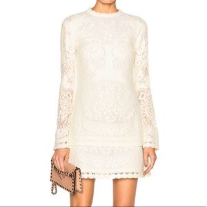 NWT See By Chloe - Lace Tiered Pointelle Dress (L)